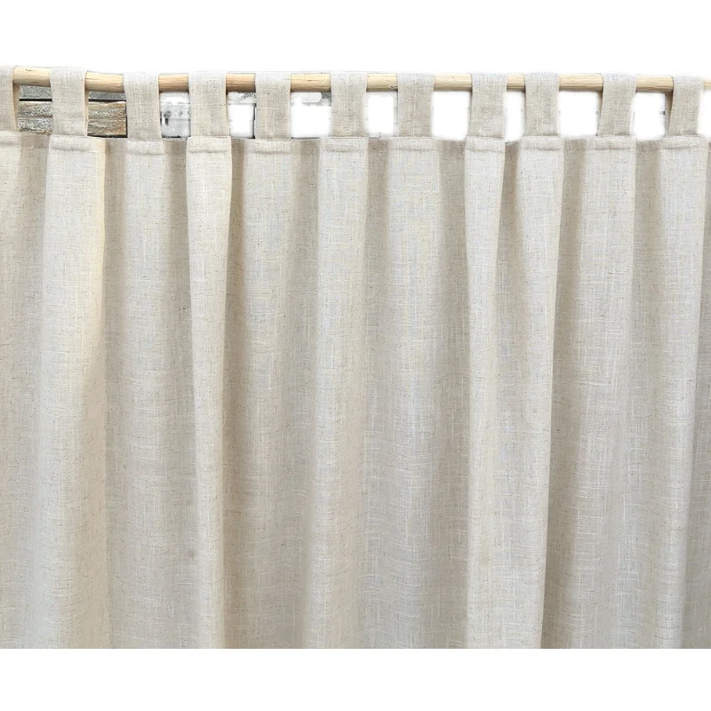 Затемняющие хлопковые льняные занавески для гостиной однотонные из натуральной