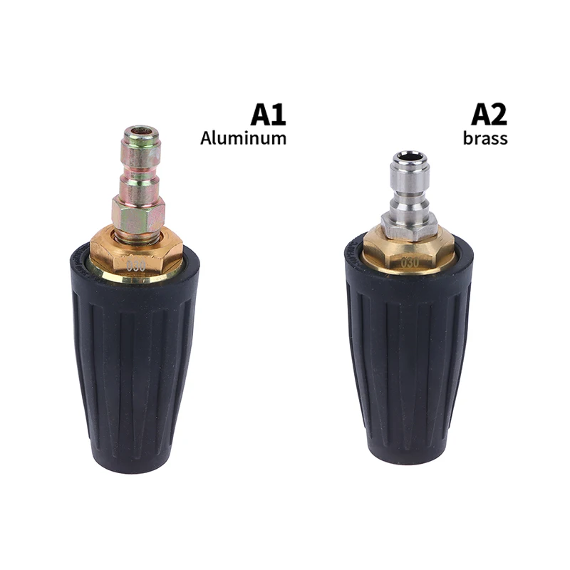 

1Pc Pressure Washer Tips Turbo Nozzle 360° Rotating Spray Turbo Nozzle 4000 PSI With 1/4 Inch Quick Connector For Cleaning