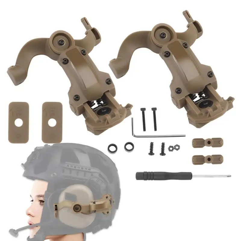 

Headset Rail Mount Military Helmet Rails Bracket Helmet Guide Adapter Noise Cancelling Headphones Helmet Accessories
