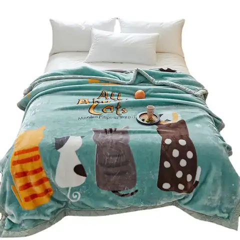 Одеяло, утолщенное, зимнее, двухместное, для спальни, одноместного, студенческого, из коралловой шерсти, теплое, Фланелевое