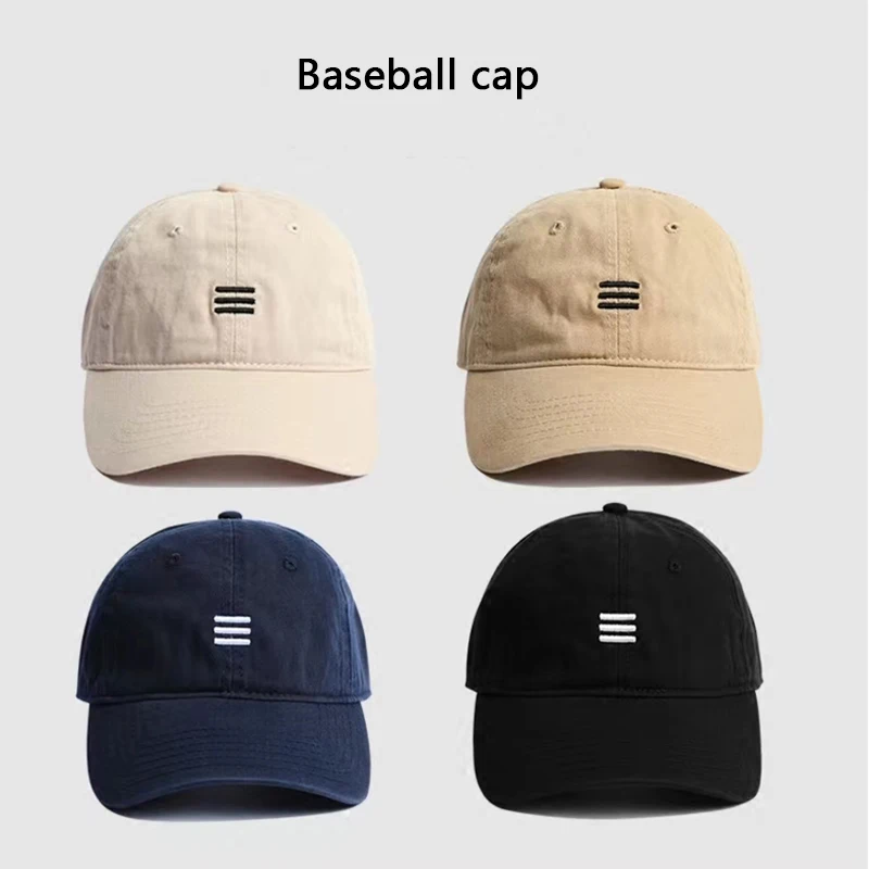 Japanese Casual Women's&Men's Baseball Cap Spring&Summer Sunshade Sports Peaked Cap Cotton Embroidered Couple's Hip Hop Hat