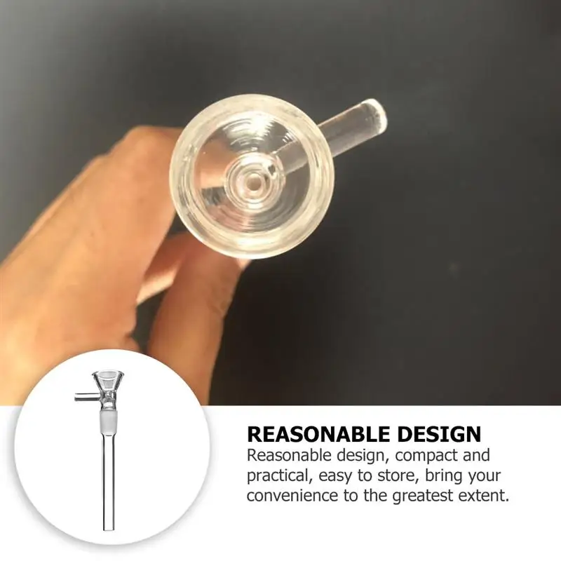 1 шт. прозрачная стеклянная трубка-адаптер |