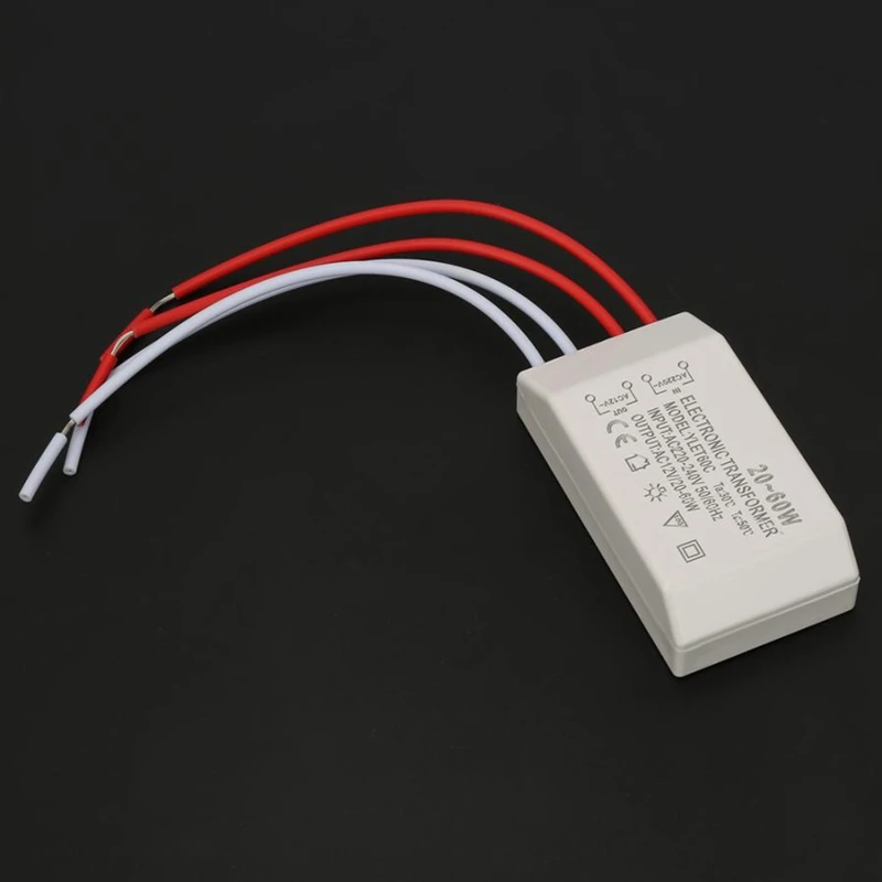 

M2EE AC 220V to AC 12V Electronic Transformer Voltage Converter 20-60W Smart Power Supply Driver Segmentation/Remote Control