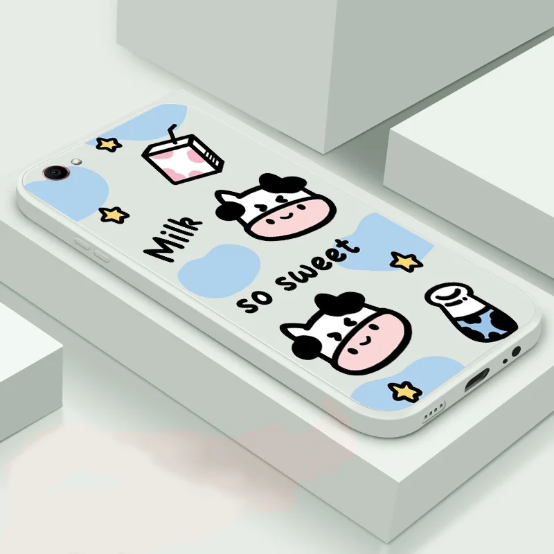 

For Vivo Y70s Y85 Y91 Y93 Y97 Soft Case TPU Silicone Phone Shell Cow Spot Back Cover Phone Case Cut Cartoon Case