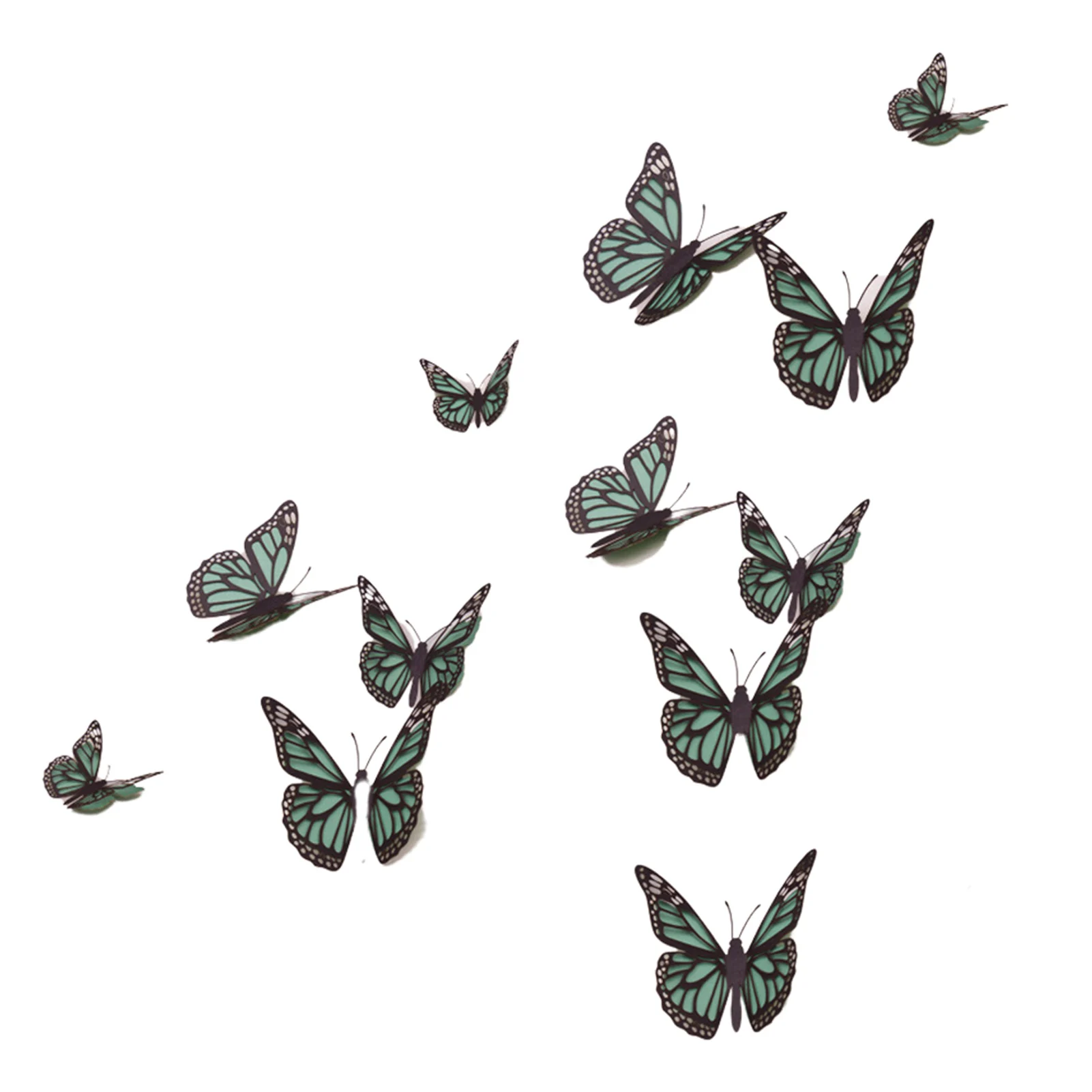 

Butterfly Wall Decor 3 Sizes Mural Decals Removable Butterfly Sticker Decor For Garden Backyard Lawn Party Festive Party Nursery