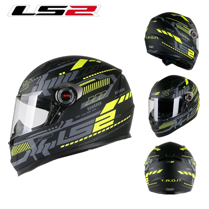 LS2 FF358 классический мотоциклетный шлем на все лицо гоночный бак Samurai Xdron |