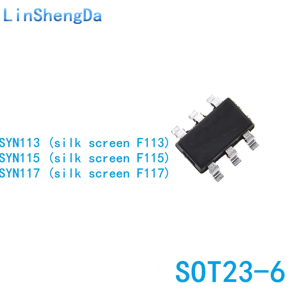 

10PCS SYN113 SYN115 SYN117 silk screen F113 F115 F117 ASK emission IC SOT23-6