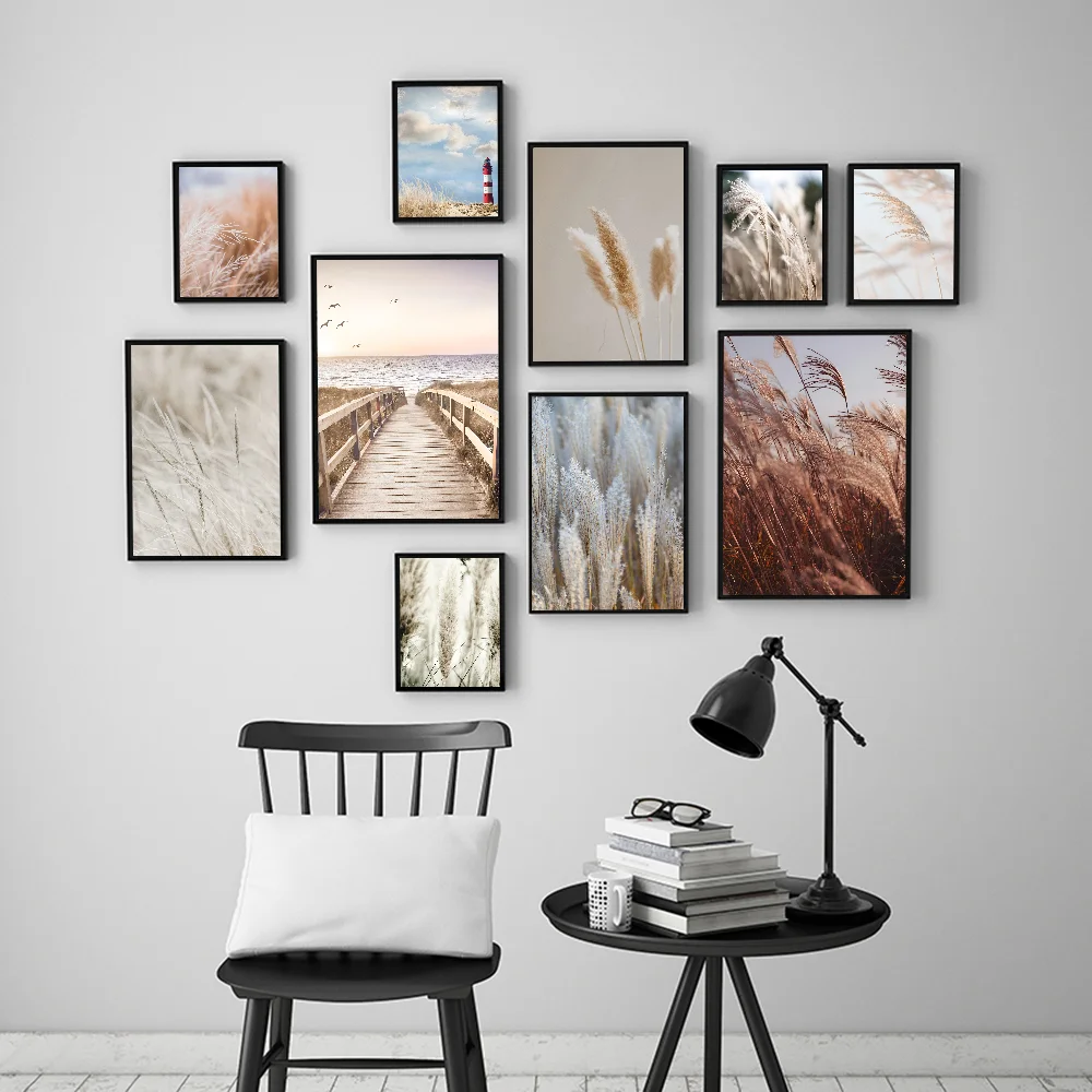 Травяная доска дорожный пейзаж аниме постеры липкий декоративный живопись