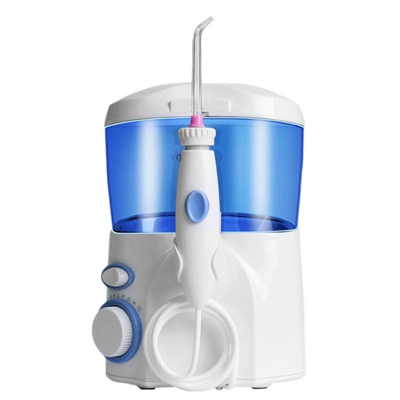 

Family Water Flosser Oral Irrigator Teeth Cleaner 600ML Big Water Tank With 9 Multifunctional Tips