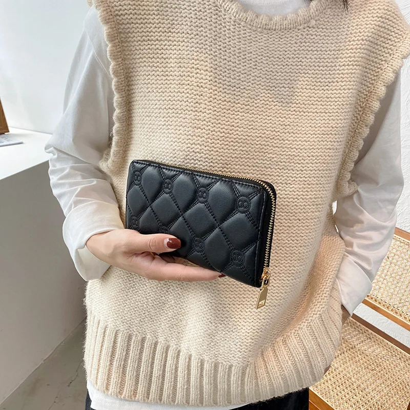 

Ladies Handbag New Fashion Ladies Embossed Long Wallet Leisure Wallet Purse