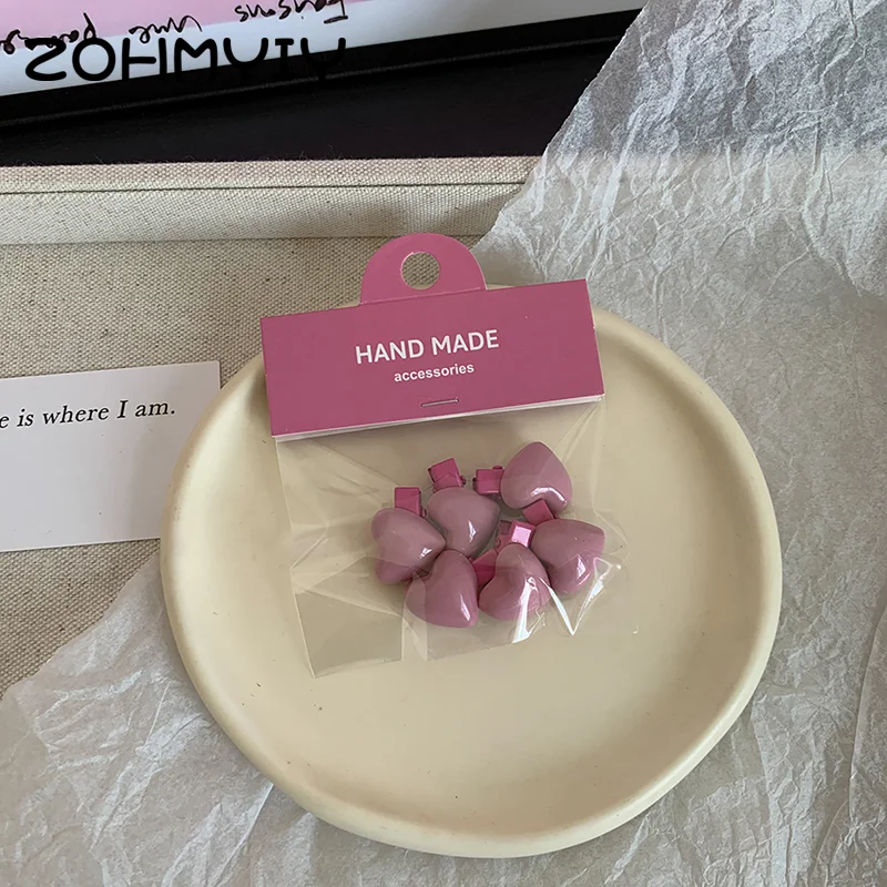 6 шт. Шпилька для волос в виде РОЗОВОГО СЕРДЦА