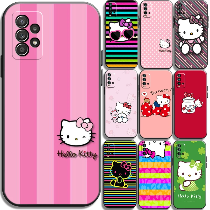 

Hello Kitty 2022 Phone Cases For Xiaomi Redmi POCO X3 GT X3 Pro M3 POCO M3 Pro X3 NFC X3 Mi 11 Mi 11 Lite Coque Soft TPU Funda