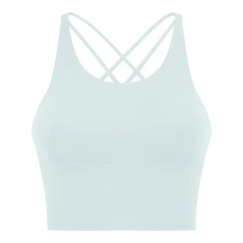 New Beauty Back Sports Bra Women's Backless Fitness Yoga Thin Suspender Vest Top.