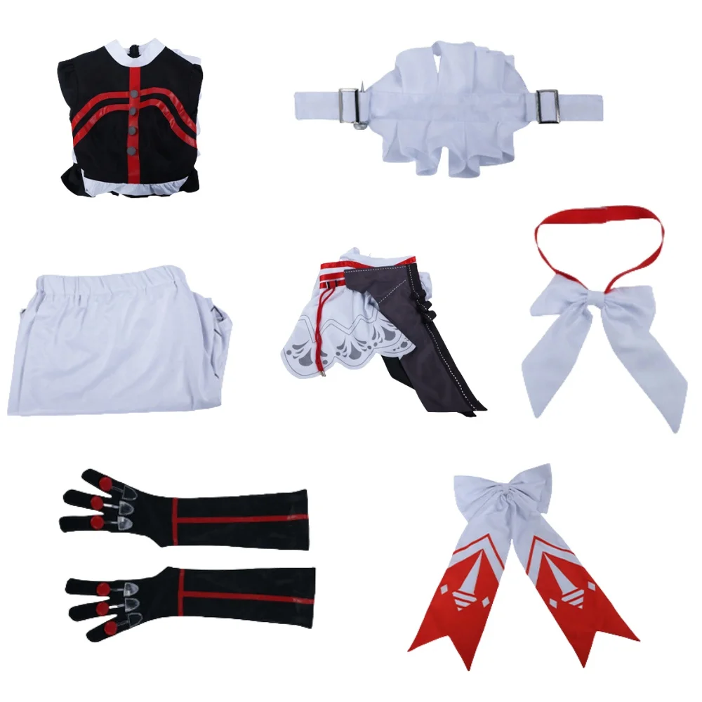 Александрина Себастьян Рина косплей костюм парик платье Zenless Zone Zero горничная