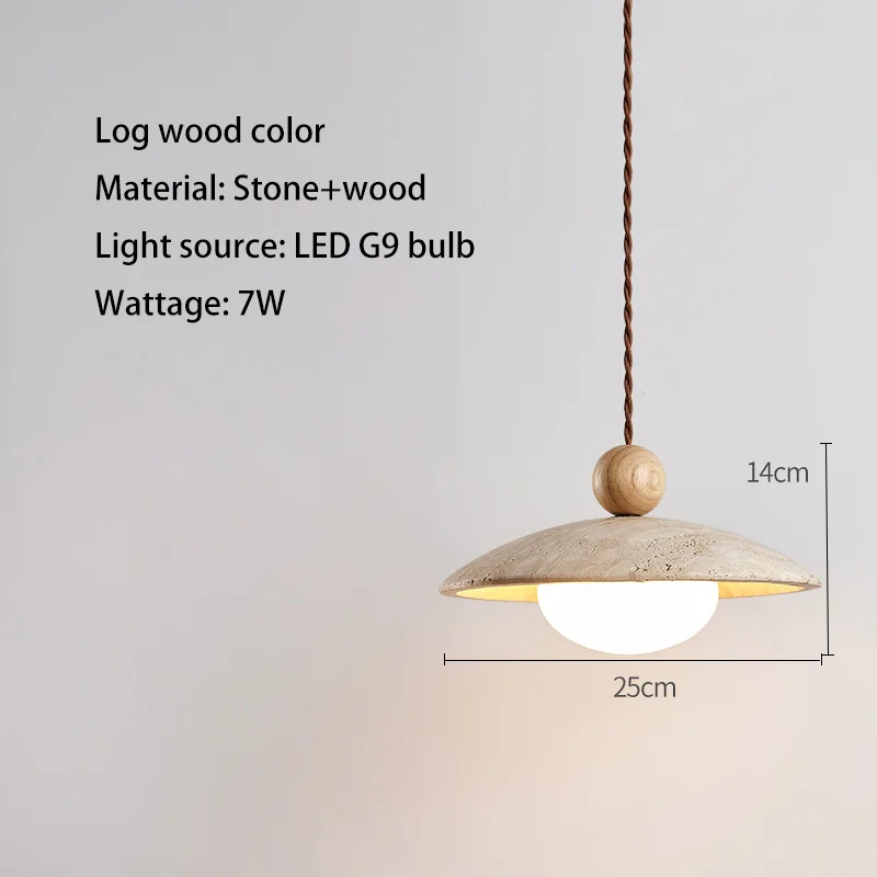 

Светодиодный подвесной светильник для спальни, люстра в скандинавском кремовом стиле, подвесной светильник с камнем, подъемный НЛО, освещение для ресторана, столовой