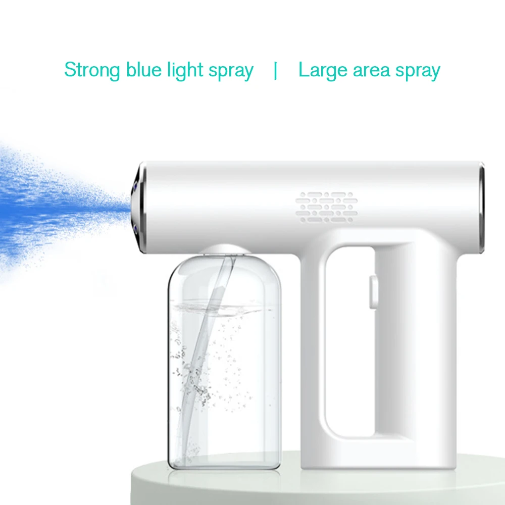250ml Hand-held Atomizer Spray Gun USB Nano Mist Sprayer Santitizer Machine Cordless Electric ULV Fogger For Home Office Garden