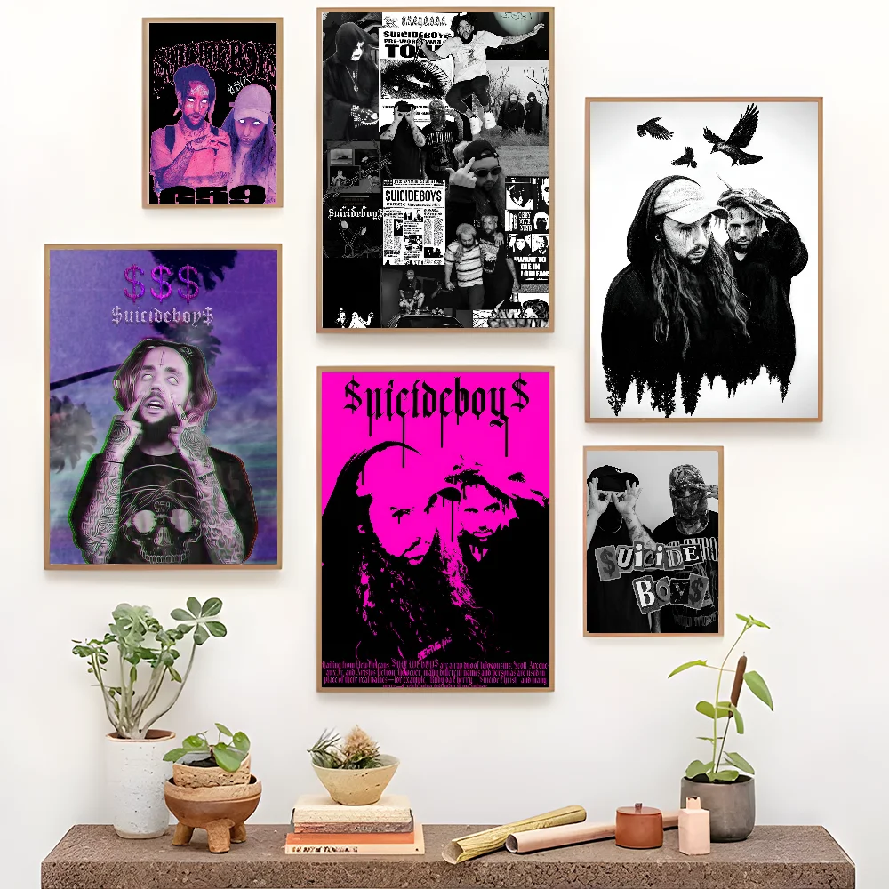 Певица S-Suicideboy аниме постеры липкие HD качественные настенные художественные
