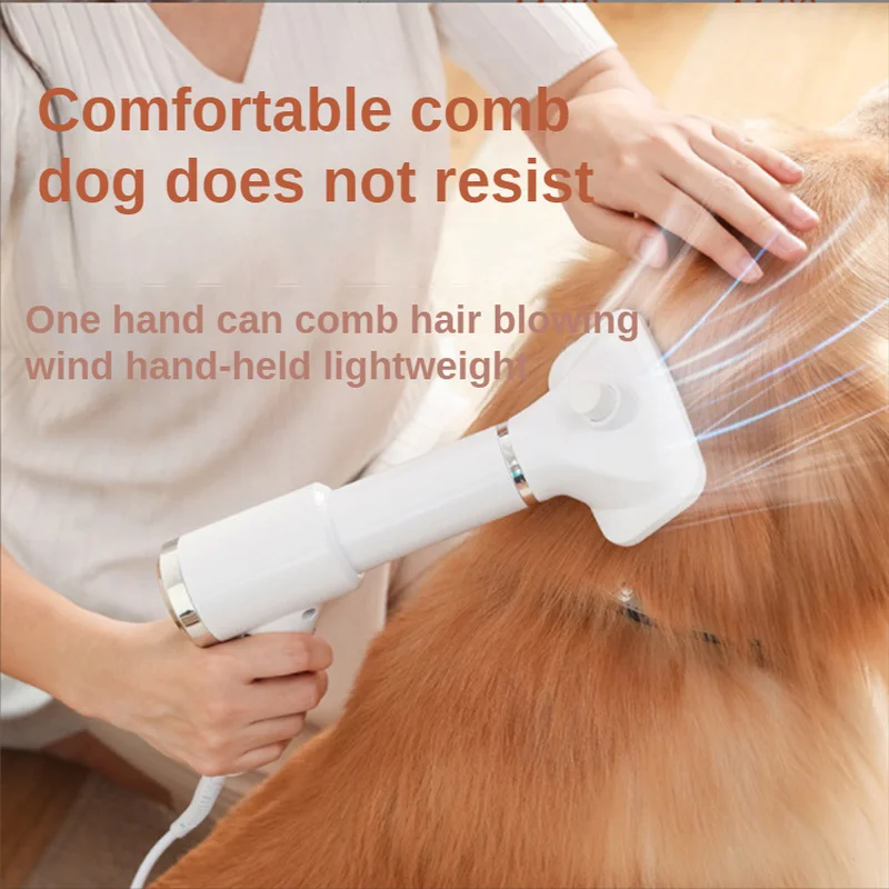 

Hot Air Comb Pet Shop All for Dogs Open Ends Eliminator Dog Cat Hair Removal Brush Pets Accessories Pink Dryer Items Cleaner