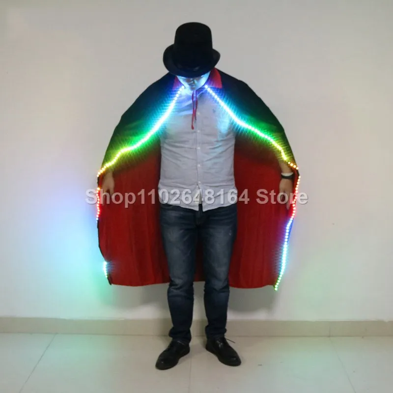 

Хэллоуин СВЕТОДИОДНАЯ одежда плащ Бар ночной клуб KTV производительность