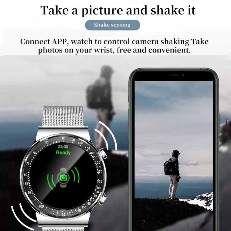 Смарт-часы LIGE мужские с поддержкой Bluetooth 1 Гб ПЗУ |