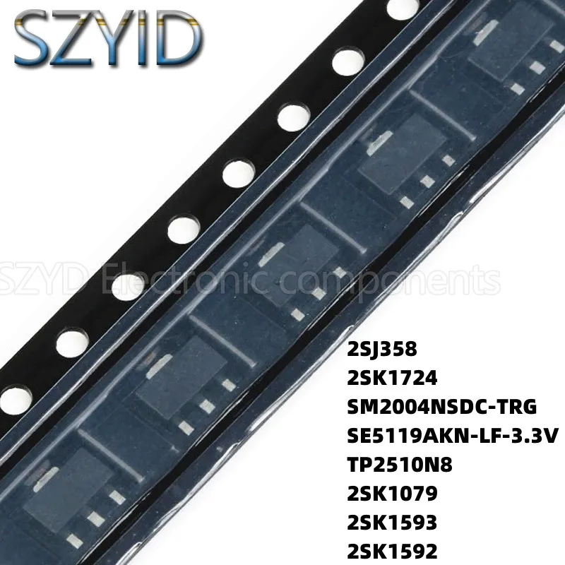 

100 шт SOT89 2SJ358 2SK1724 SM2004NSDC-TRG TP2510N8 2SK1079 2SK1593 2SK1592