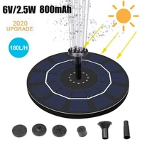 6v 2 5w solar power water fountain outdoor park pond swimming pool solar fountain 6 nozzle rechargeable water fountain pump