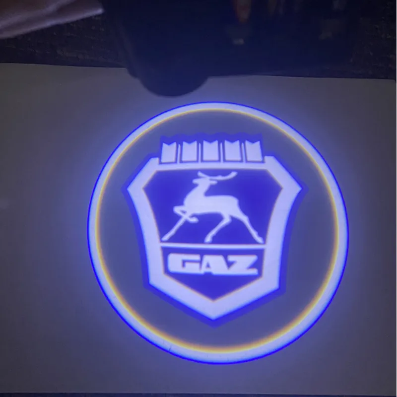 

2pcs Led Car Door Welcome Light Laser Projector Logo Ghost Shadow Lamps For GAZ Gazelle Car Goods Decoration Accessories