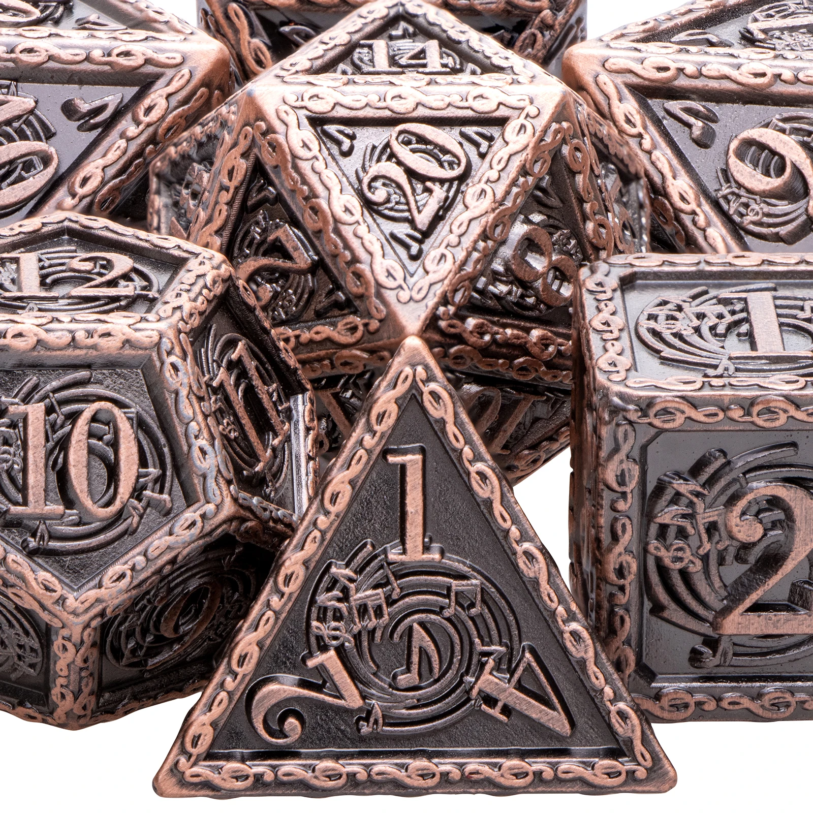 

Full Set Dnd Metal Dungeon and Dragon Pathfinder Role Playing Tabletop Game D20 D12 D10 D8 D6 D4 D% RPG&MTG Polyhedral Dice Set