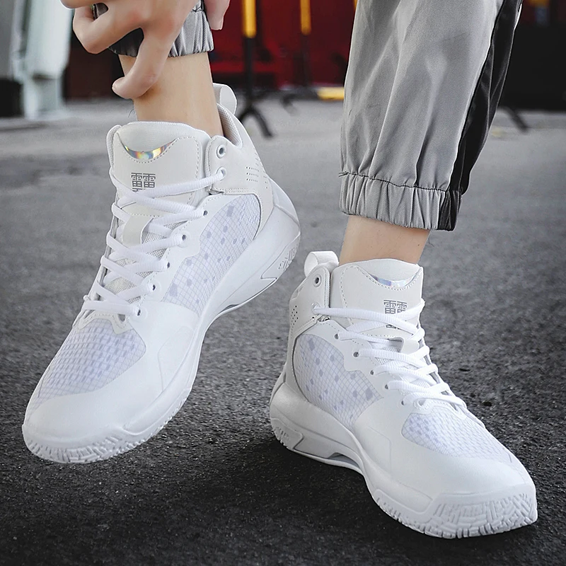 High Quality Professional Men's Basketball Shoes Women Sports Sneakers Fashion Platform Non-slip Basketball Boots Men Trainers