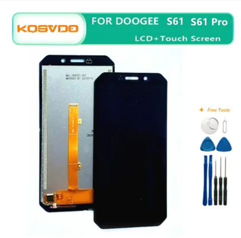 ЖК-экран для DOOGEE S61 Pro + сенсорная панель дигитайзер для DOOGEE S61 S51