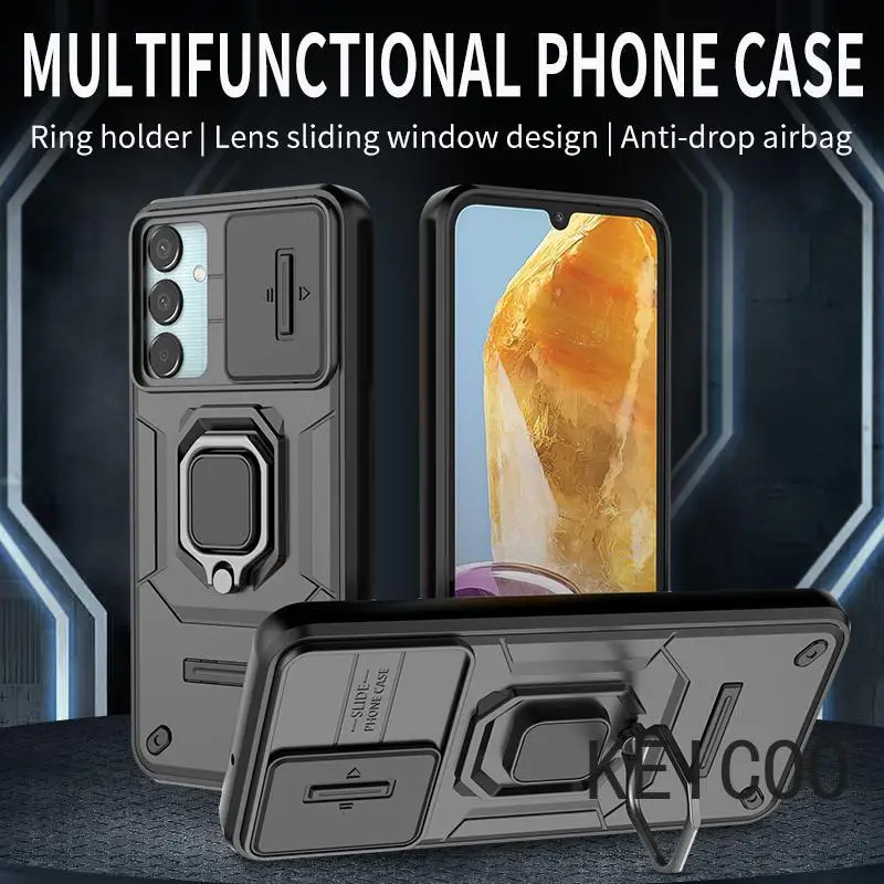 Чехол для Samsung Galaxy M15 5G с магнитным кольцом бронированный чехол телефона M 15 SM-M156B/DS