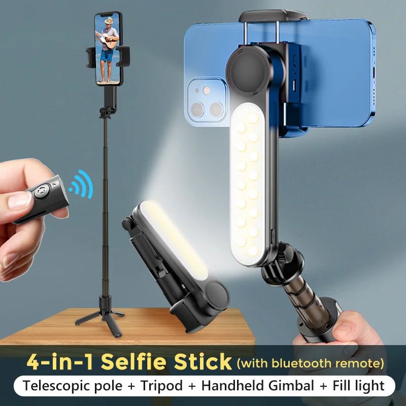 

Стабилизатор L09 Gimbal со вссветильник, Bluetooth, штатив для видеосъемки для телефона, смартфона, IOS, Android