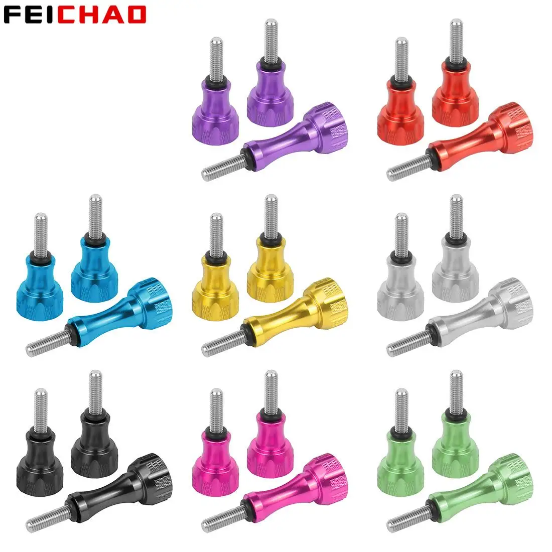 

3 шт./лот ручка из алюминиевого сплава болт гайка винт CNC крепление для фотоаппарата 10 SJCAM для DJI OSMO аксессуары для экшн-камеры