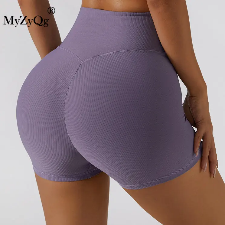 

MyZyQg Summer Peach Overalls Tight Yoga Shorts Women High Waist Stretch Sexy Hips Quick-drying Running Fitness Leggings Pants