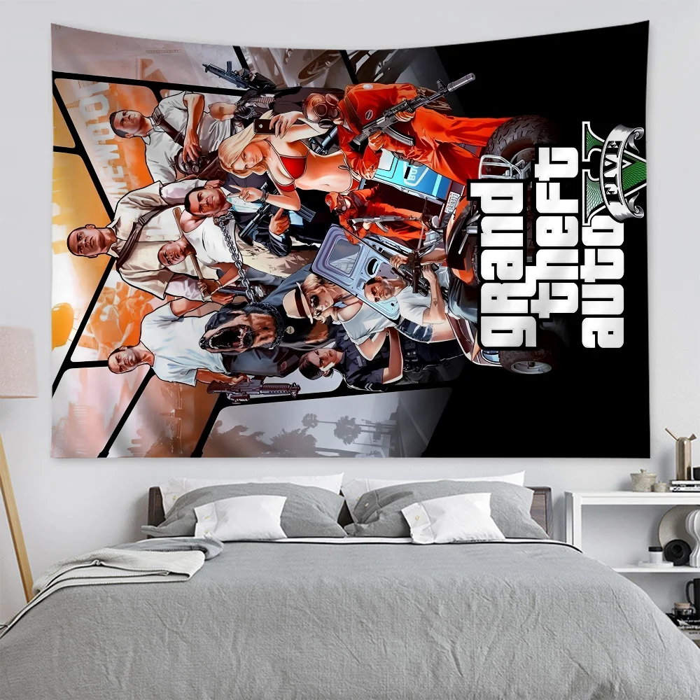 GTA 5 висящий богемный гобелен Grand Theft подвесной Таро хиппи настенные коврики