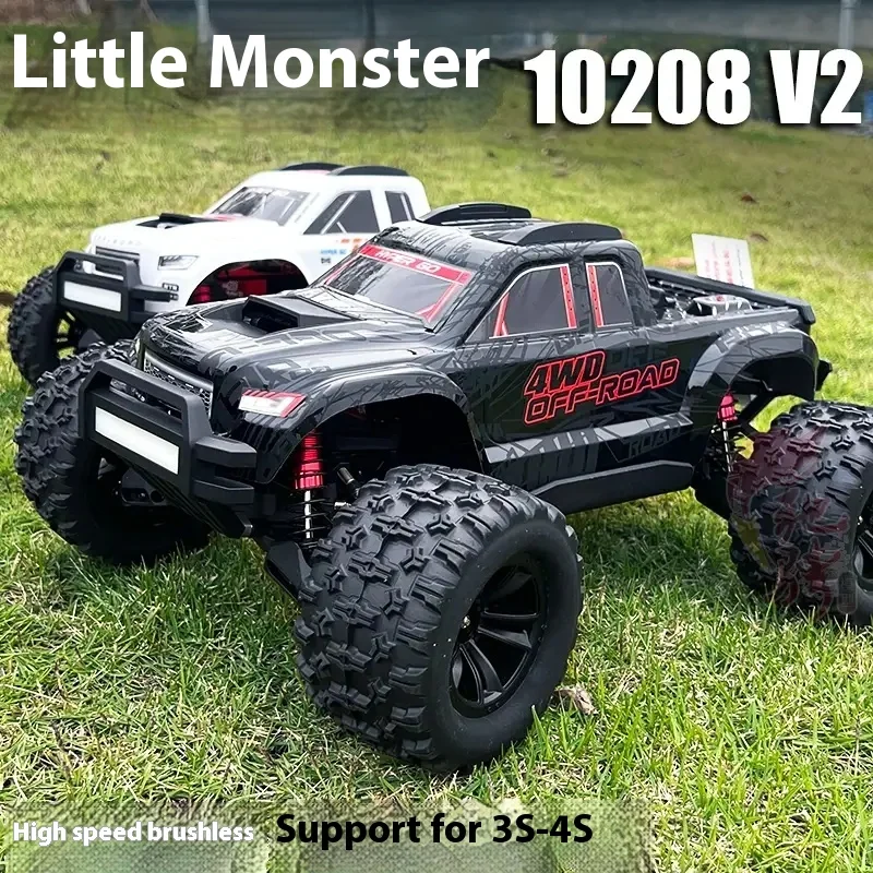 Фото MJX Hyper Go 10208 1:10 Бесщеточный Little Monster Hypergo 2,4 гч Электрический автомобиль с дистанционным управлением Радиоуправляемый высокоскоростной автомобиль Игрушка в подарок ﻿ №2