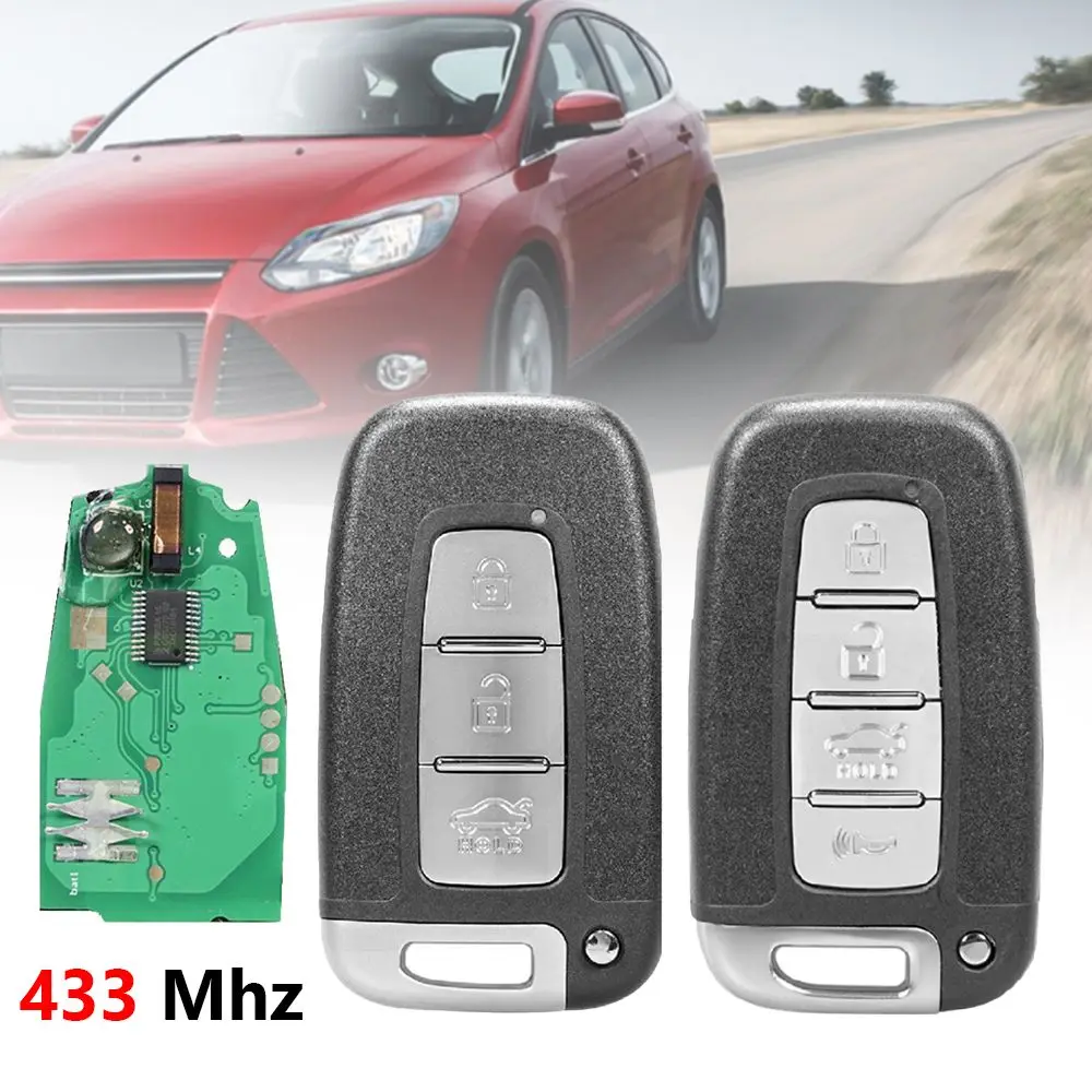

Car Remote Key For Hyundai with ID46 Chips 433Mhz Car Remote Key Fob and Uncut Transponder Key