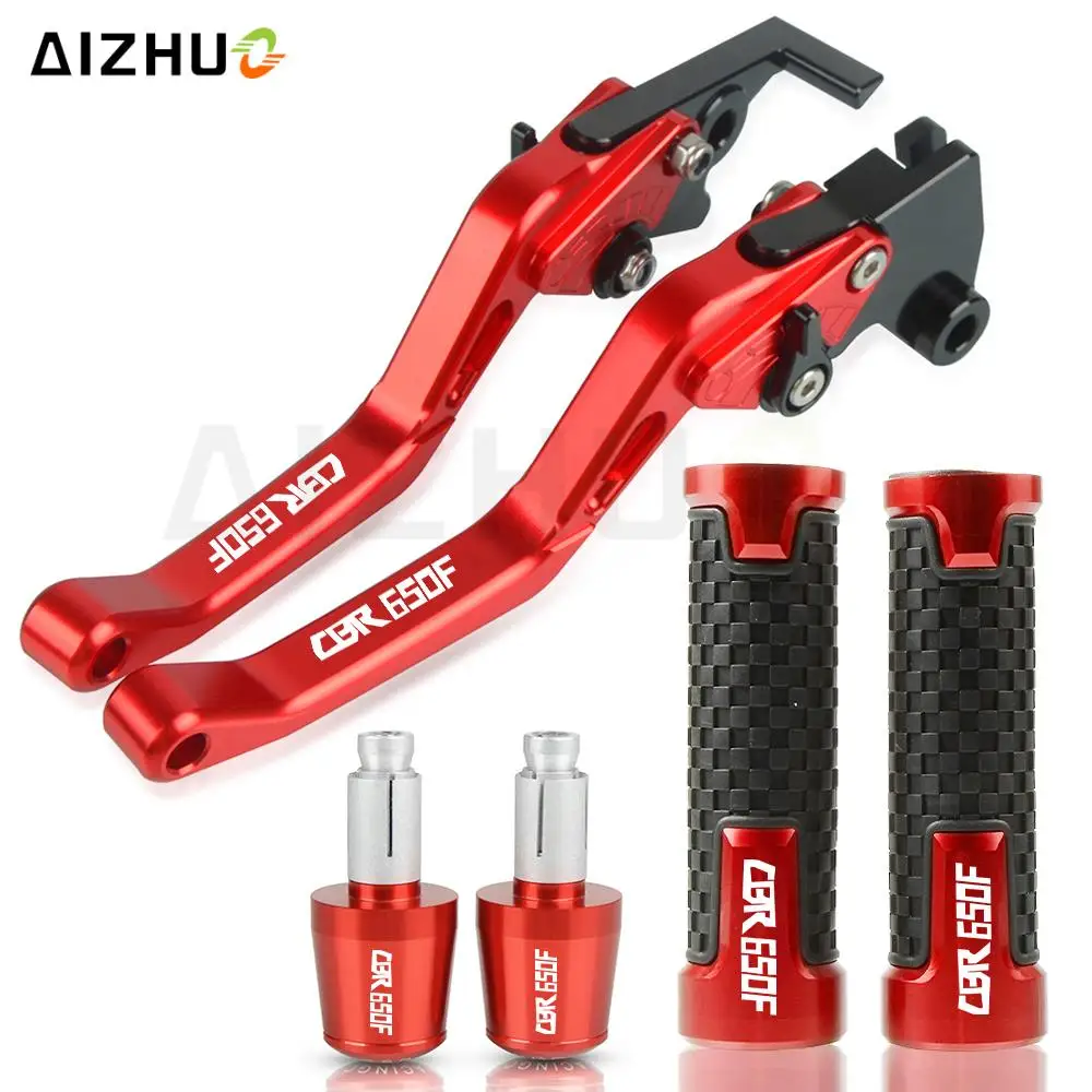 

Motorcycle For HONDA CBR650F CBR650 F CBR 650 F 2014 2015 2016 Adjustable Brake Clutch Levers Handlebar grip ends Handle Cover
