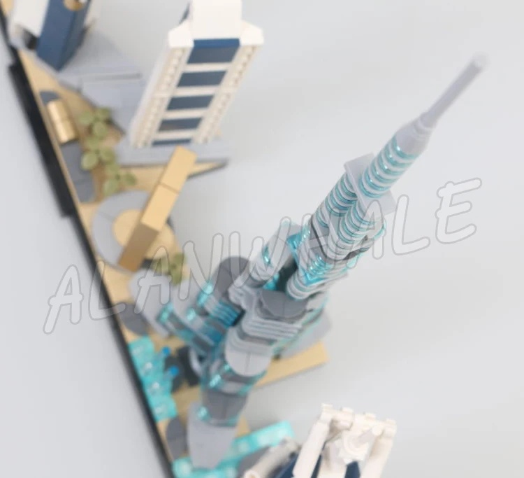 740 шт. конструктор Skyline Dubai Jumeirah Emirates tower отельный фонтан рама 20019 игрушки