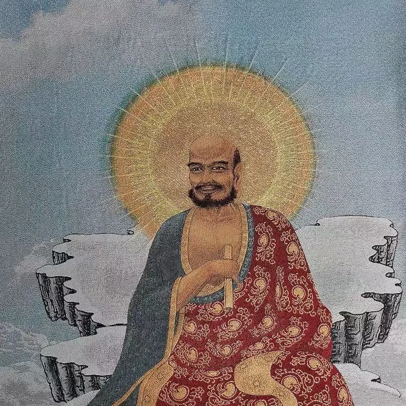 Картина на ткани с вышивкой Тханка Bodhidharma Patriarch для украшения дома и офиса