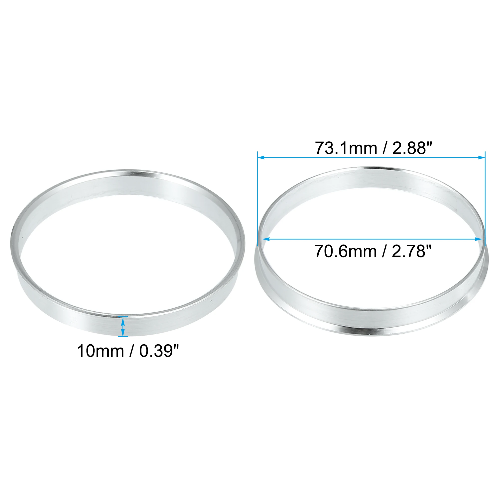 

UXCELL 4 шт. 73,1 мм 74,1 мм от 71,6 мм до 56,6 мм, 60,1 мм, 70,6 мм, 71,6 мм, 69,1 мм, 63,3 мм, 72,6 мм, центральные кольца ступицы колеса автомобиля, диаметр колеса