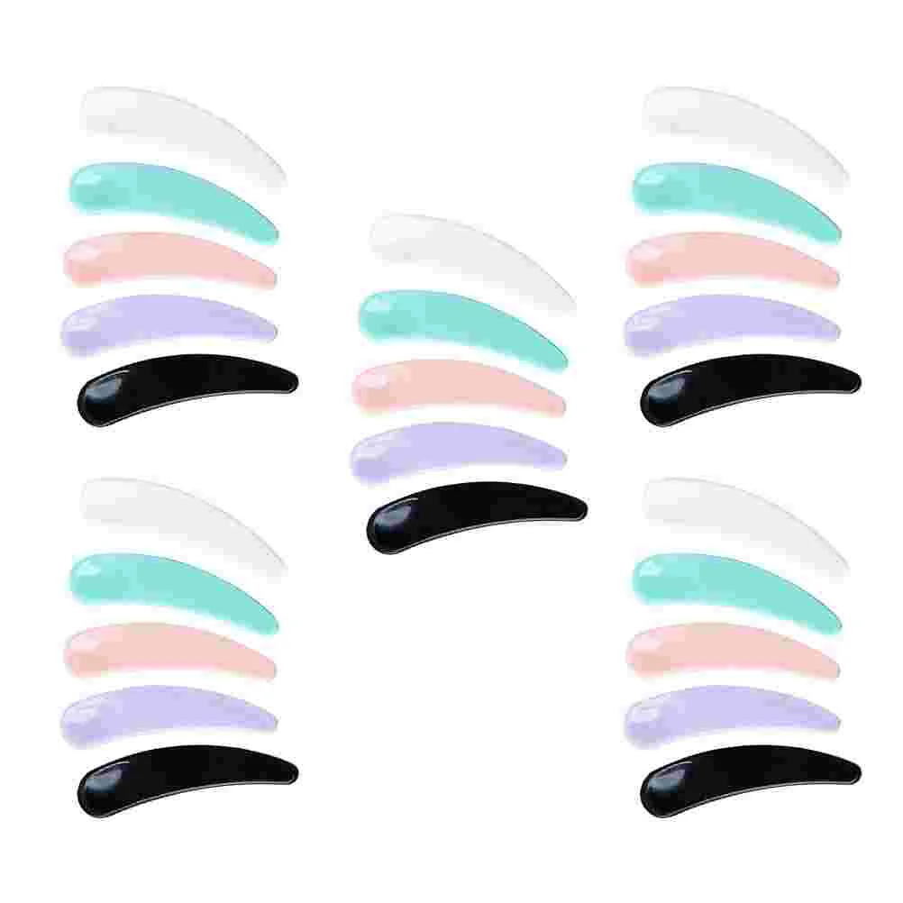 

Spatula Spoonmini Cream Makeup Spoons Facial Face Scoop Beauty Spatulaseye Dispenser Spoonsmini Skin Disposable Curved Lotion