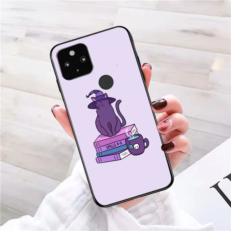 Girly Pastel Witch Goth Cat Чехол для телефона Google Pixel 8 7 Pro 7a 6A 6 8A 5A 4A 3A 5 4 3 XL