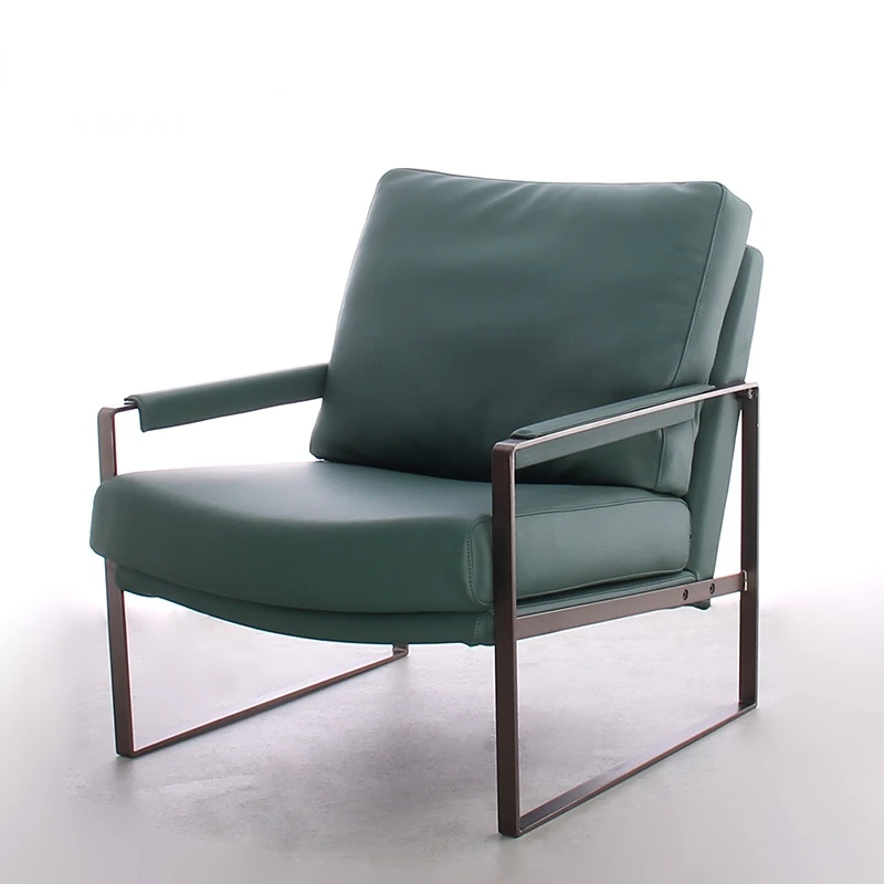 

Дизайнерское роскошное минималистичное кресло для дивана, одноместное кресло для отдыха в скандинавском стиле для балкона