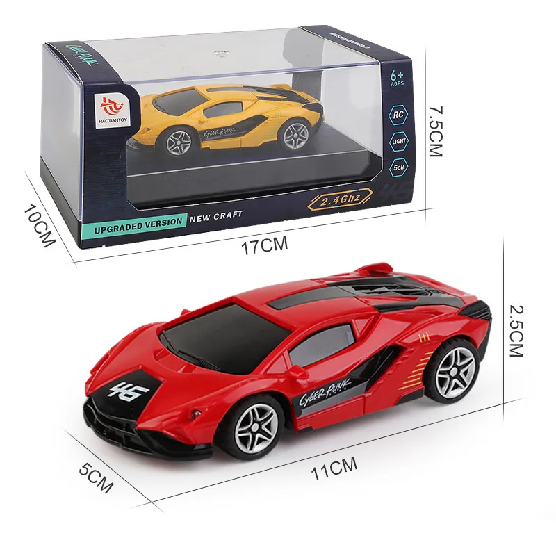 Model Electric Drift Vehicle Sound And Light Pocket Car Radio Remote Control Car Gifts Toys For Boys