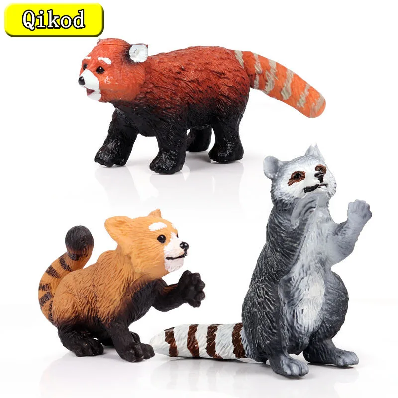 

Новые детские мини-симуляторы, настоящая модель животных, украшения из енота, детские пластиковые когнитивные головоломки, куклы, модели ук...