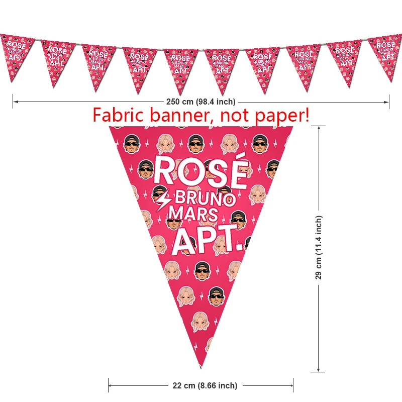 APT украшения для дня рождения Роза и Бруно Марс серии тематические поставки