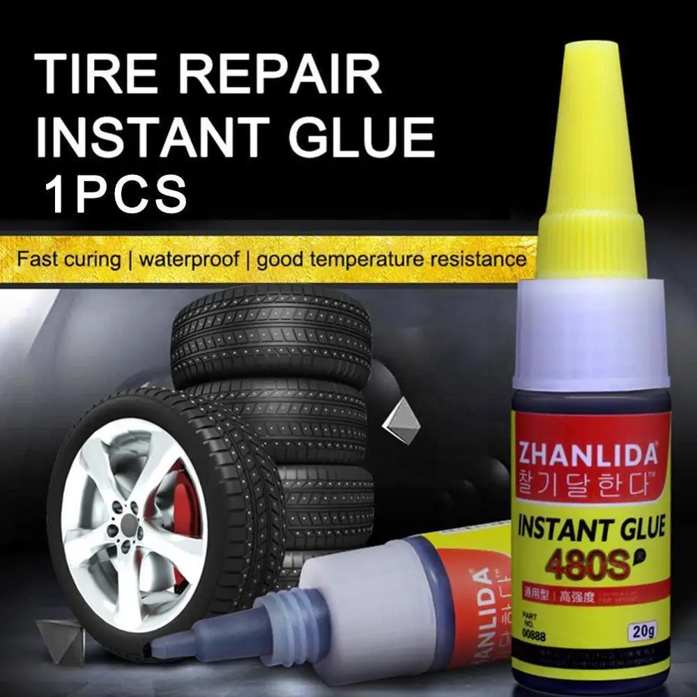 

480s Car Tire Repairglue Black Adhesives Sealers Super Caulk Glue Auto Glue Seal Speaker Rubber Repair Window Tire Repair T M7d0