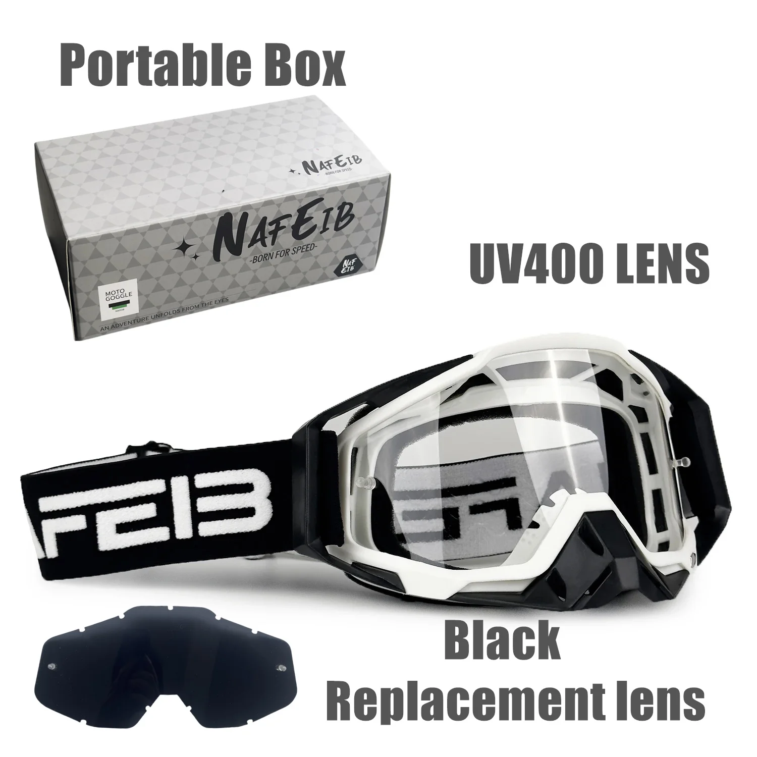 Мотоциклетные очки с двойной линзой UV400 MX