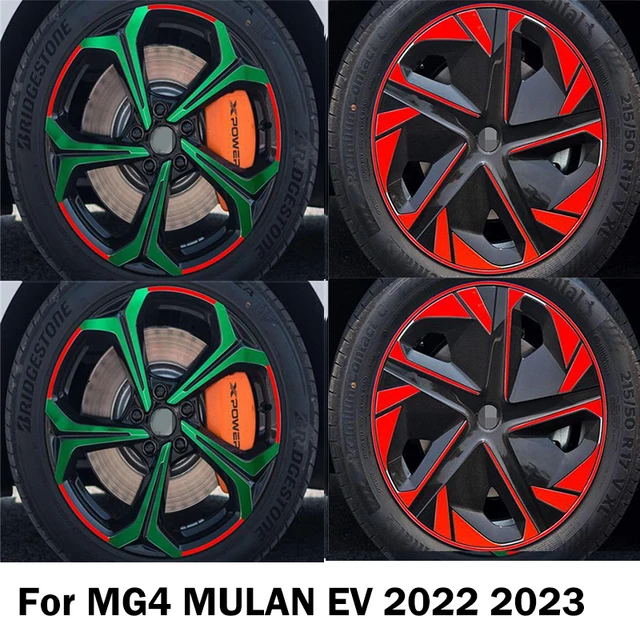 For MG MULAN MG4 EV 2022 2023 4PCS/SET Hub Wheel Sticker 17-18-Inch Automobile Full Cover Car Accessories 1